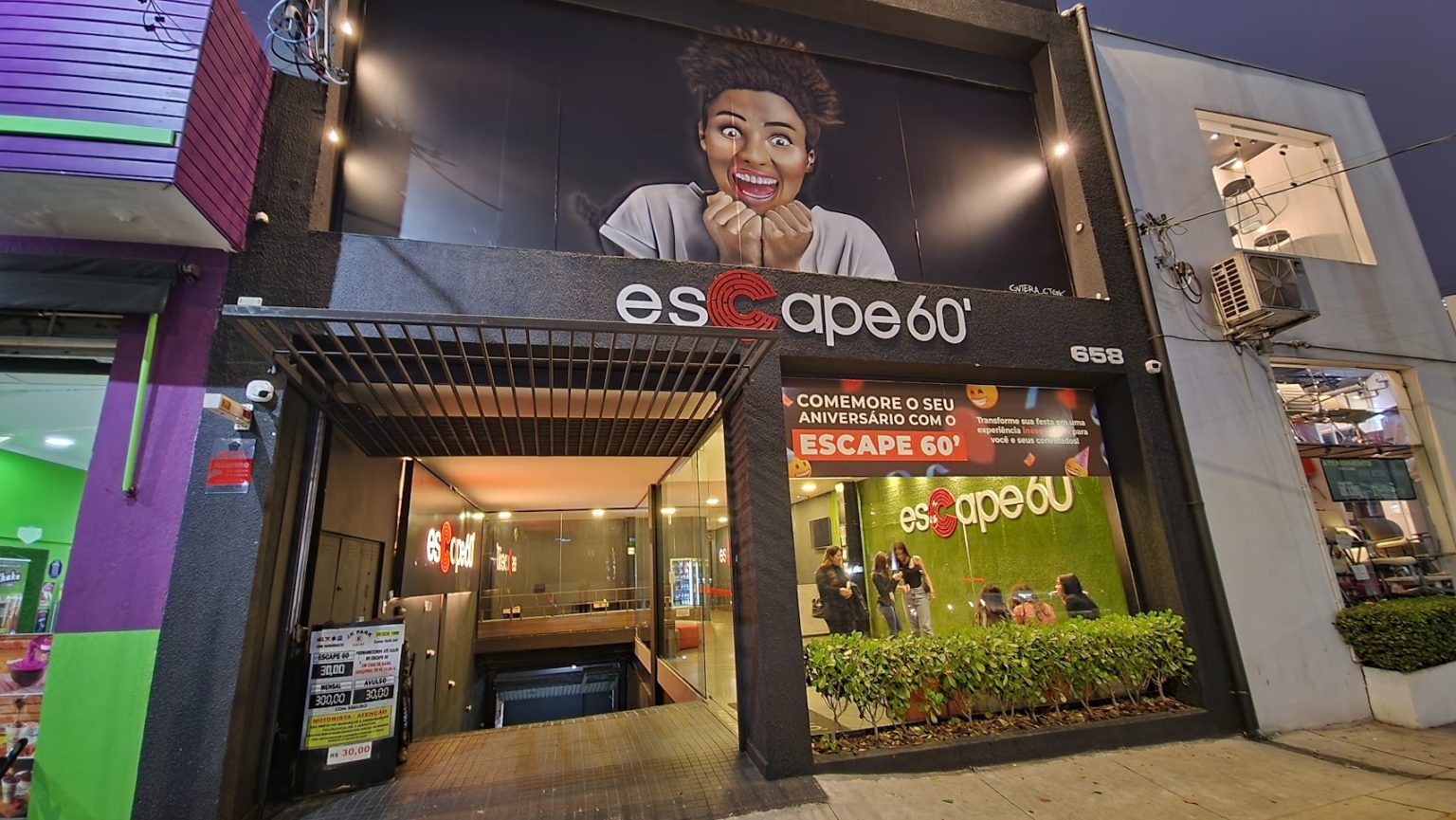 O Escape 60 chegou no Tatuapé com suas clássicas salas de enigmas e salão de festas no rooftop