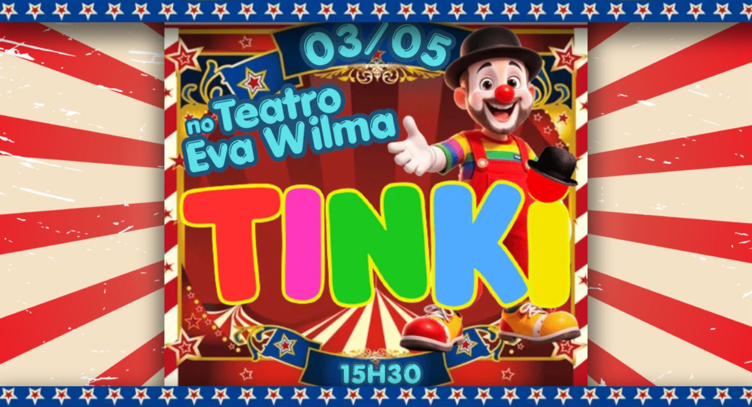 Tinki! Um espetáculo para toda a família! no Teatro Eva Wilma