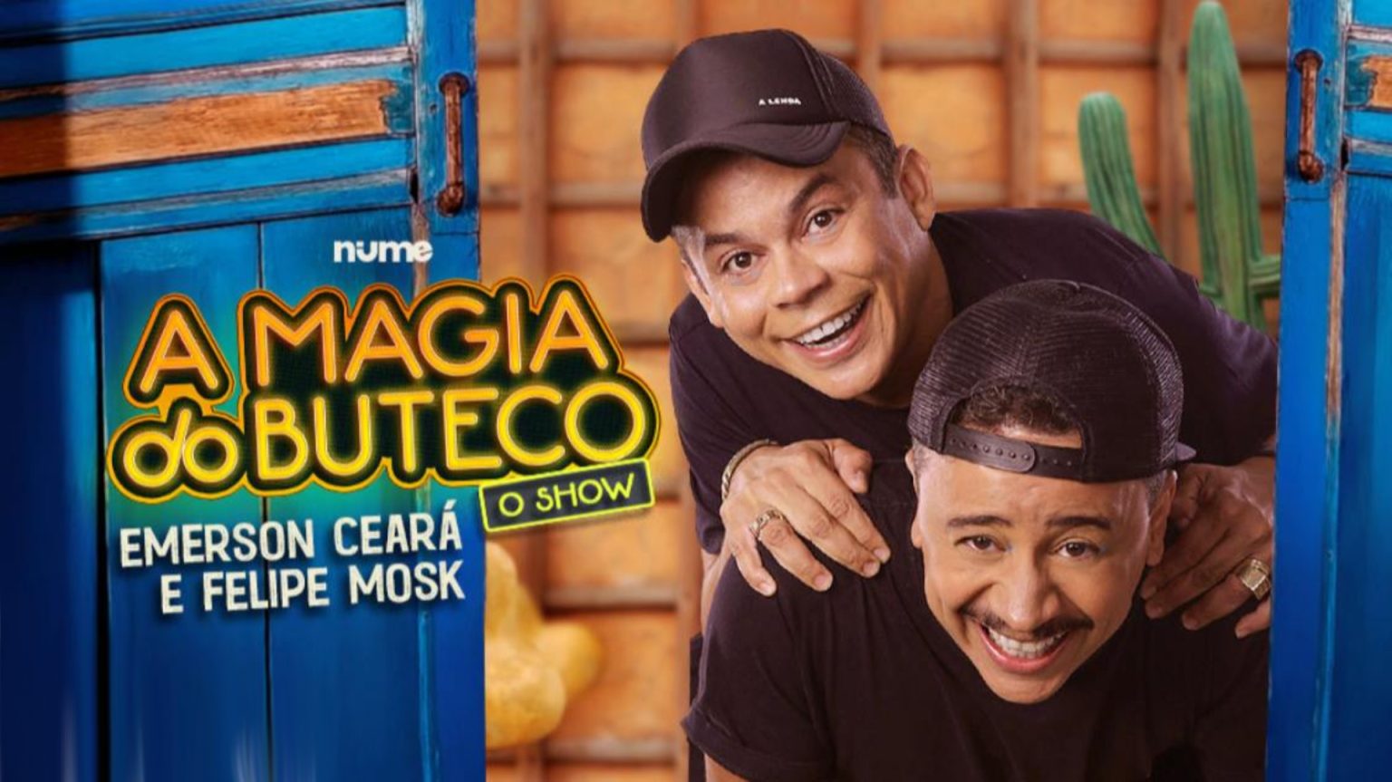Emerson Ceará e Felipe Mosk em A Magia do Buteco no Teatro Fernando Torres