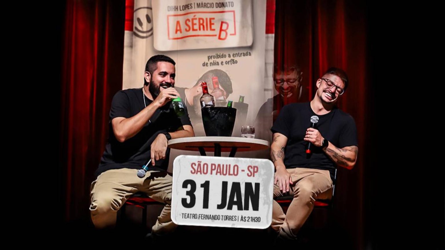 Série B com Márcio Donato e Dihh Lopes no Teatro Fernando Torres