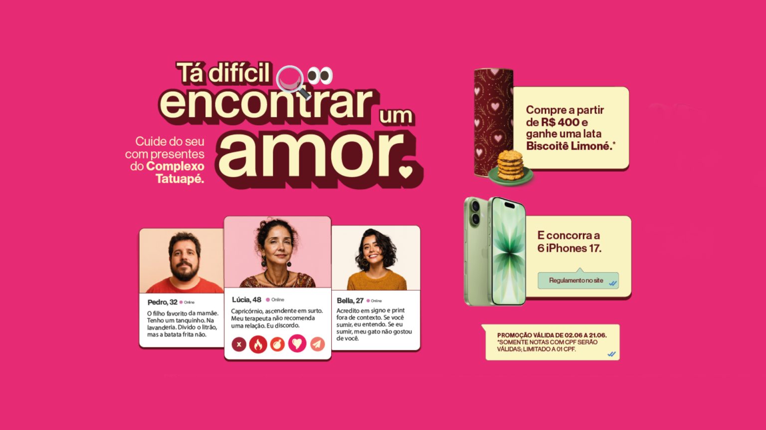 Promoção Dia dos Namorados – Cuide do seu com presentes do Complexo Tatuapé