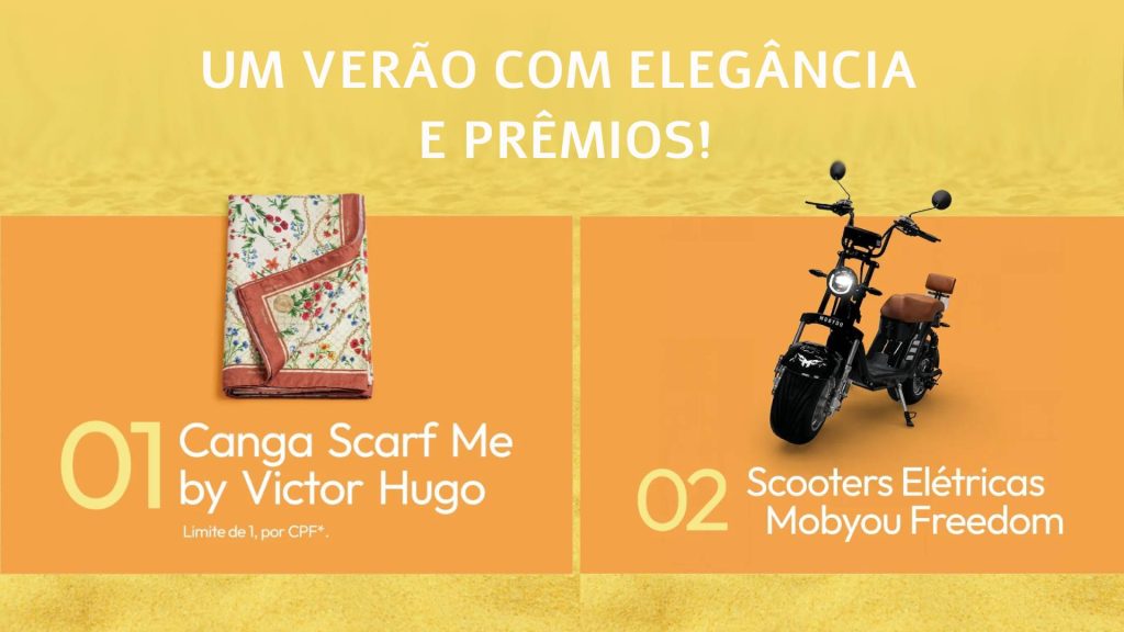 Um verão com elegância e prêmios no Shopping Anália Franco