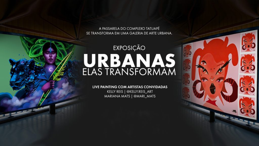 Exposição gratuita de arte urbana celebra o Dia da Mulher no Complexo Tatuapé